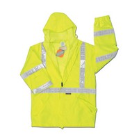 River City Rainwear Co 598RJHX3 River City Rainwear 3X Hi-Viz Lime Luminator PRO Grade Polyester And Polyurethane Class III R